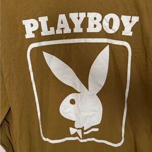 PLAYBOY Olive Graphic Tee NWT